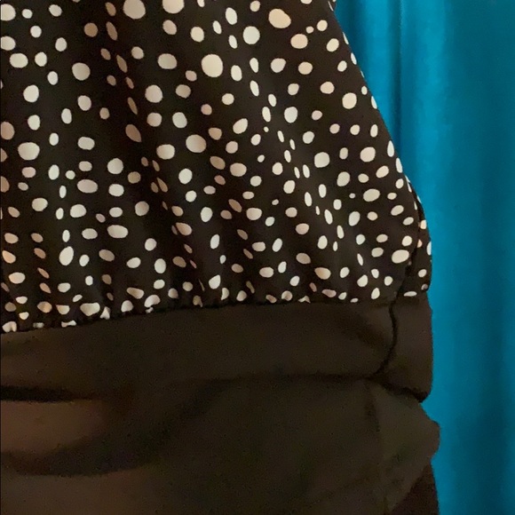 BCX Polka dot brown and white sleeveless top. - Picture 4 of 8